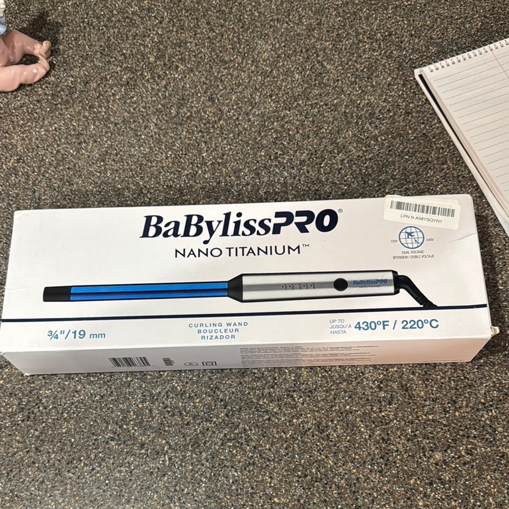 BaBylissPRO Nano Titanium Curling Wand